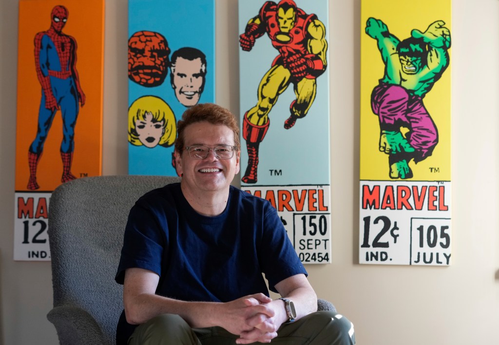 Tech entrepreneur Jeff Atwood is pictured at his home Tuesday, Jan. 14, 2025, in Alameda, California.